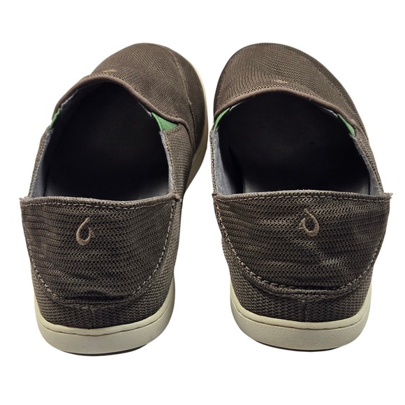 OluKai Nohea Mesh Mens Size 12 Dark Wood Clay Excellent 10188-13AP Slip-On Shoes - Picture 4 of 11